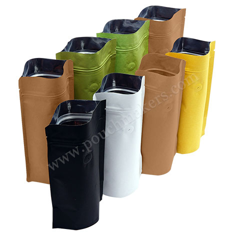 Kraft Paper Stand Up Pouches With Valve Kraft Paper Stand Up Pouches With Valve